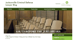 Desktop Screenshot of jacksonvillecriminaldefenselawyerblog.com