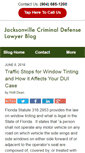 Mobile Screenshot of jacksonvillecriminaldefenselawyerblog.com