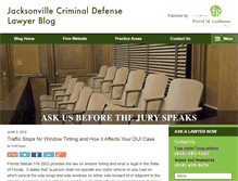 Tablet Screenshot of jacksonvillecriminaldefenselawyerblog.com